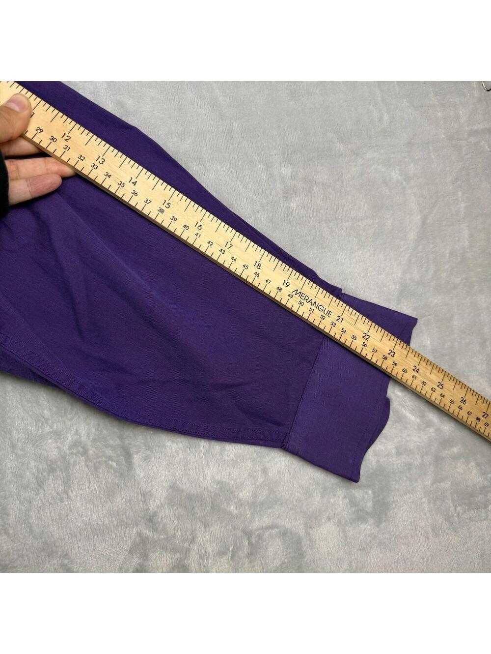 Vintage Christian Dior Dress Shirt Mens 17 34 35 Purple Button Up Preppy Luxury - Picture 8 of 10